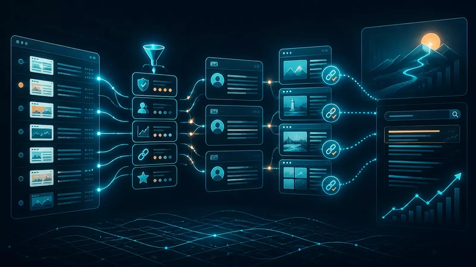 Backlink research becoming real outreach and earned authority across a connected digital network